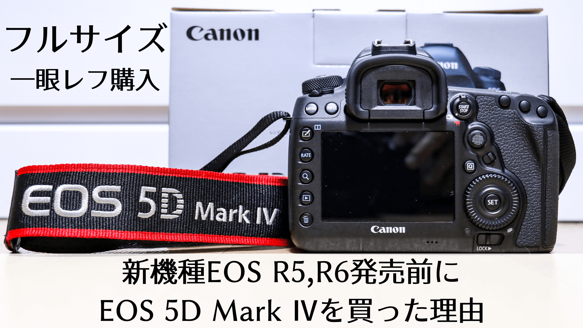 キャノンフルサイズ一眼レフカメラ購入】新機種EOS R5,R6発売前にEOS 