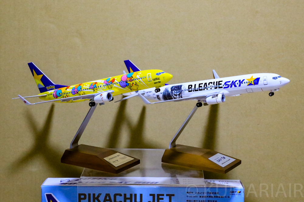 在庫処分大特価!! B737-800 SKYMARC ピカチュウジェット 1/400