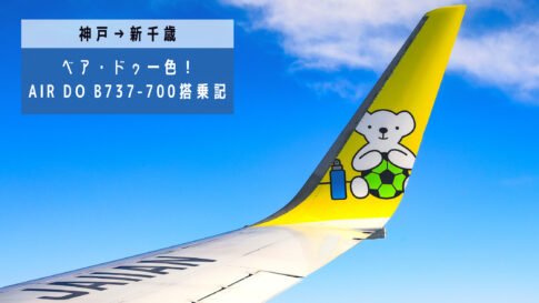 神戸 新千歳 ベア ドゥ一色のフライト Air Do Ado ボーイング737 700搭乗記 シテイリョウコウ